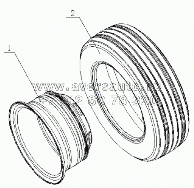 3101D4 Wheel assembly