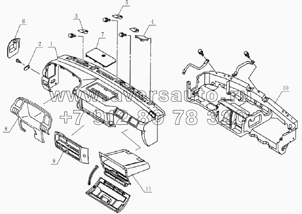 5305D114 Instrument panel assembly