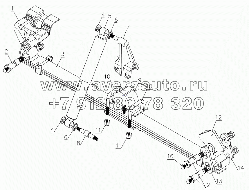 2901D200 Front suspension assembly