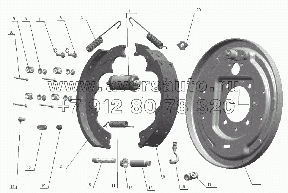 3501D4XZ Front brake