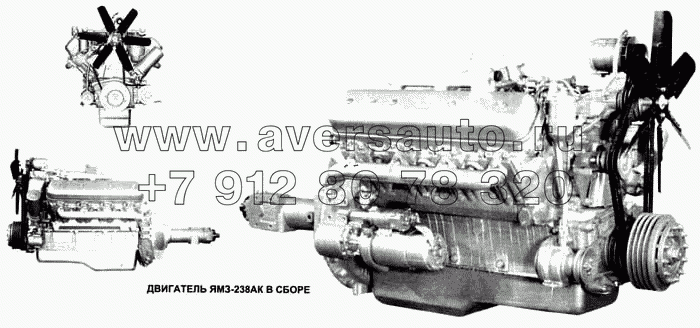 Двигатель ЯМЗ-238АК в сборе