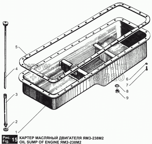 Картер масляный двигателя ЯМЗ-238М2