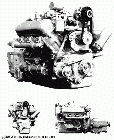 Двигатель ЯМЗ-236НЕ в сборе