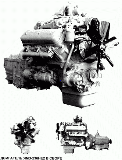 Двигатель ЯМЗ-236НЕ2 в сборе