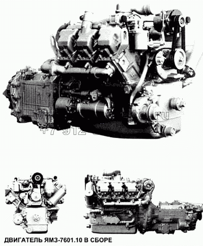 Двигатель ЯМЗ-7601.10 в сборе