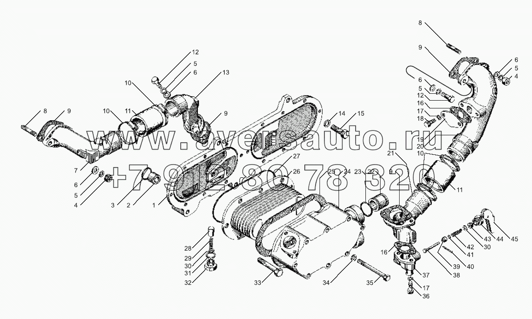 Теплообменник жидкостно-масляный