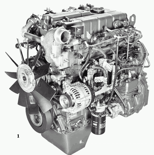 Двигатель ЯМЗ-5344-10 со сцеплением