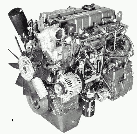 Двигатель ЯМ3-53442-01 со сцеплением