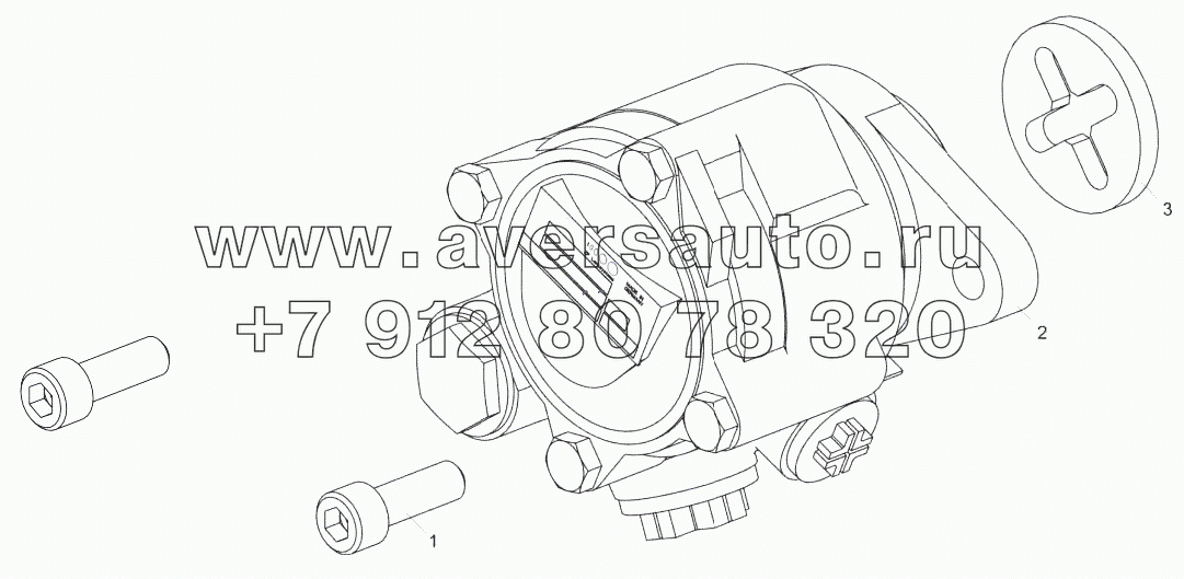 5347.3407005 Установка насоса гидроусилителя руля (ЯМЗ-53441-20)