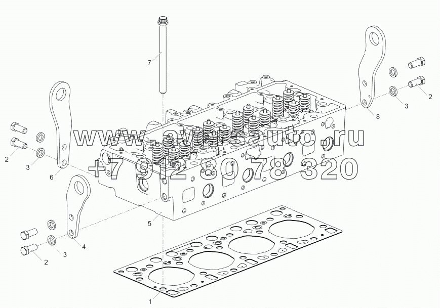 5340.1003005-20 Установка головки цилиндров