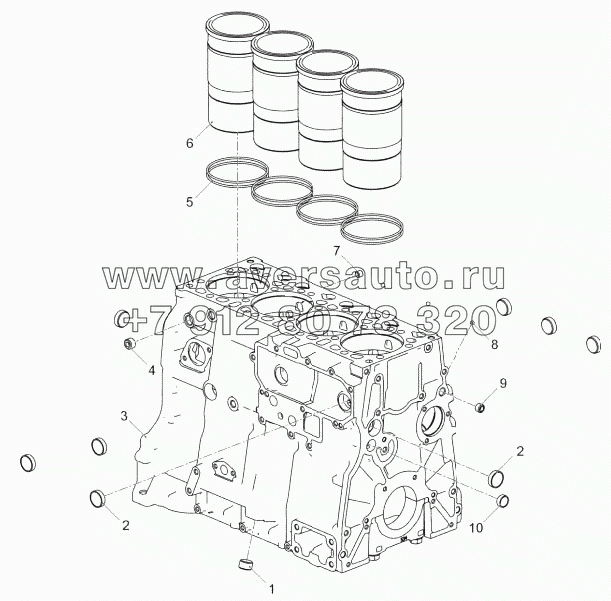 5340.1002011-10 Блок цилиндров