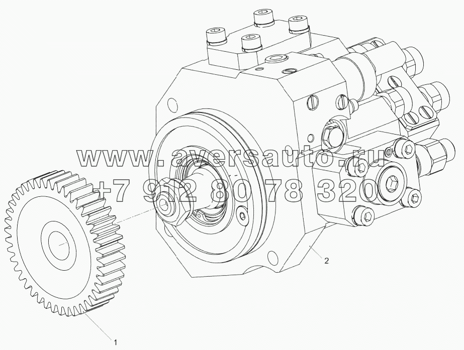 53443.1111008 Топливный насос высокого давления в сборе с шестерней