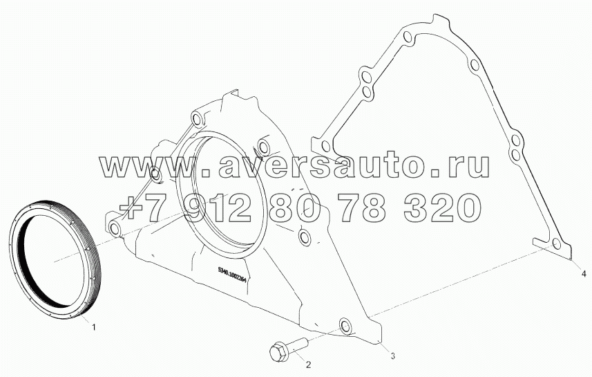 5340.1002249 Установка крышки передней