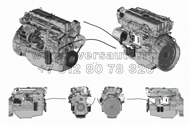 Двигатели ЯМЗ-5362, ЯМЗ-536-40 в сборе