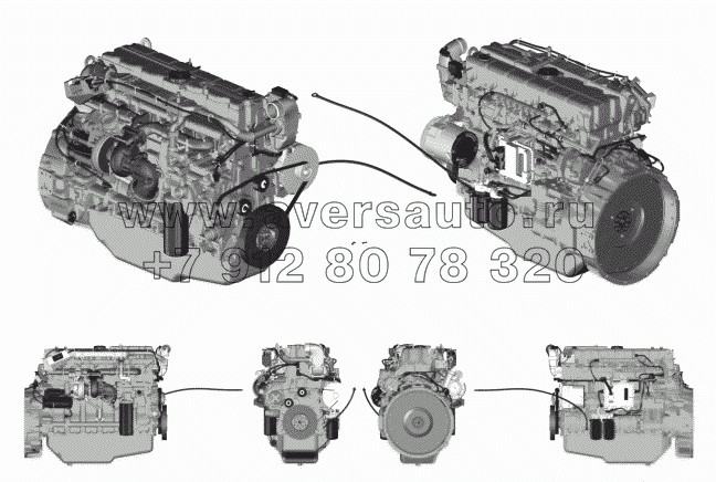 Двигатели ЯМЗ-5362-01, ЯМЗ-5362-02, ЯМЗ-536-41, ЯМЗ-536-42 в сборе