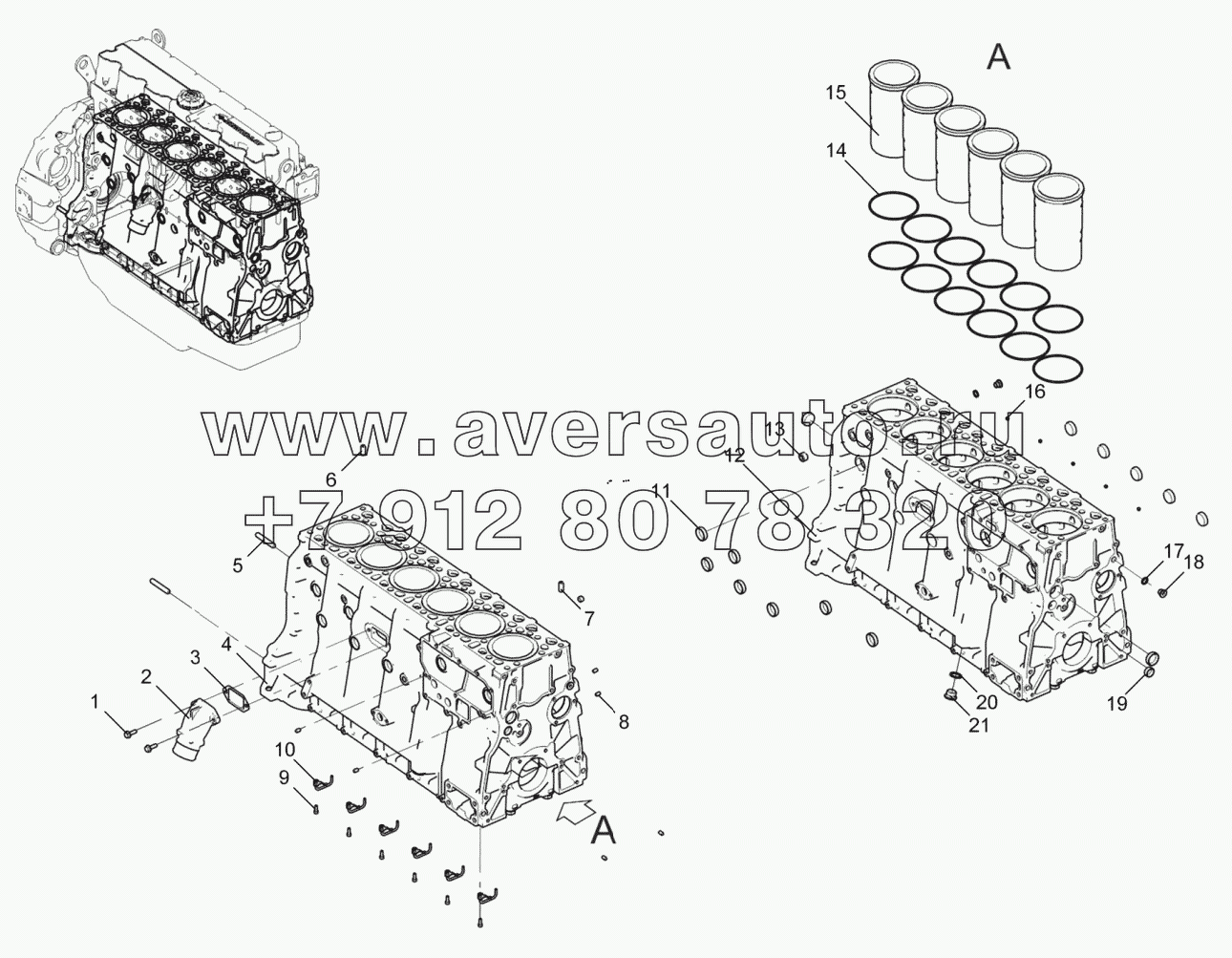 Блок цилиндров 536-30-100200-020