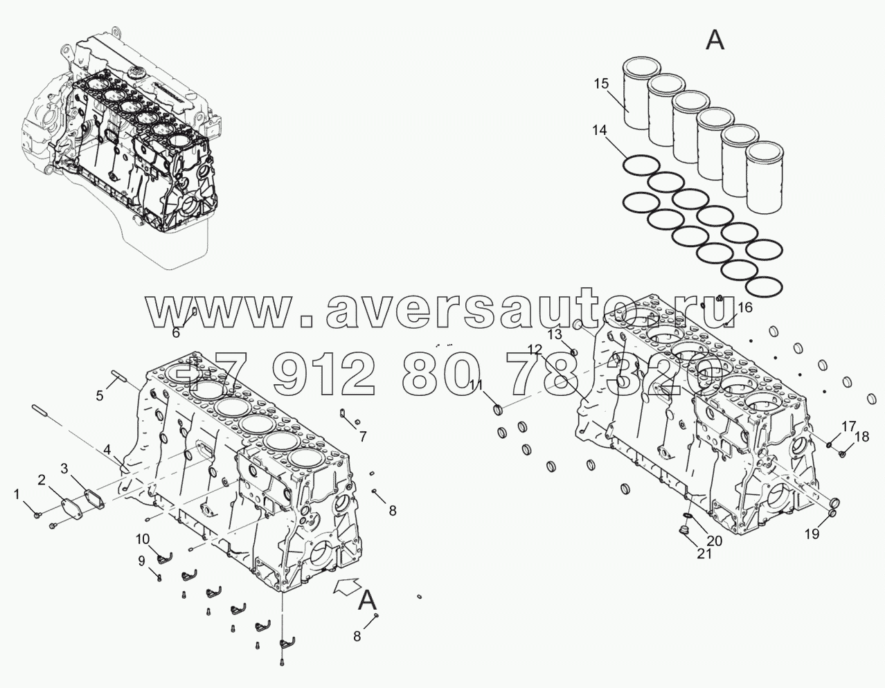 Блок цилиндров 536-30-100200-010