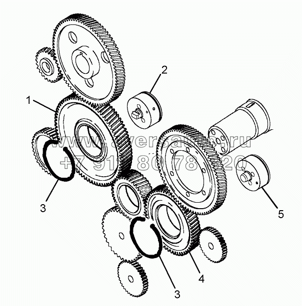 Шестерни привода агрегатов