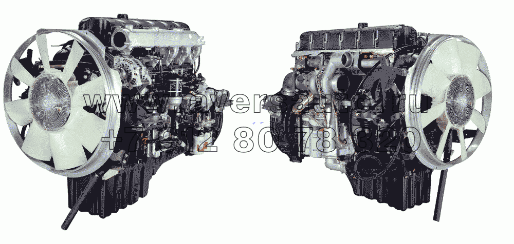 Двигатель ЯМЗ-650 10 в сборе  Основная комплектация для автомобилей «Урал»
