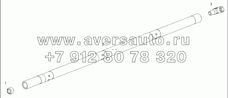 236H-1011425 Труба системы охлаждения поршней правая в сборе