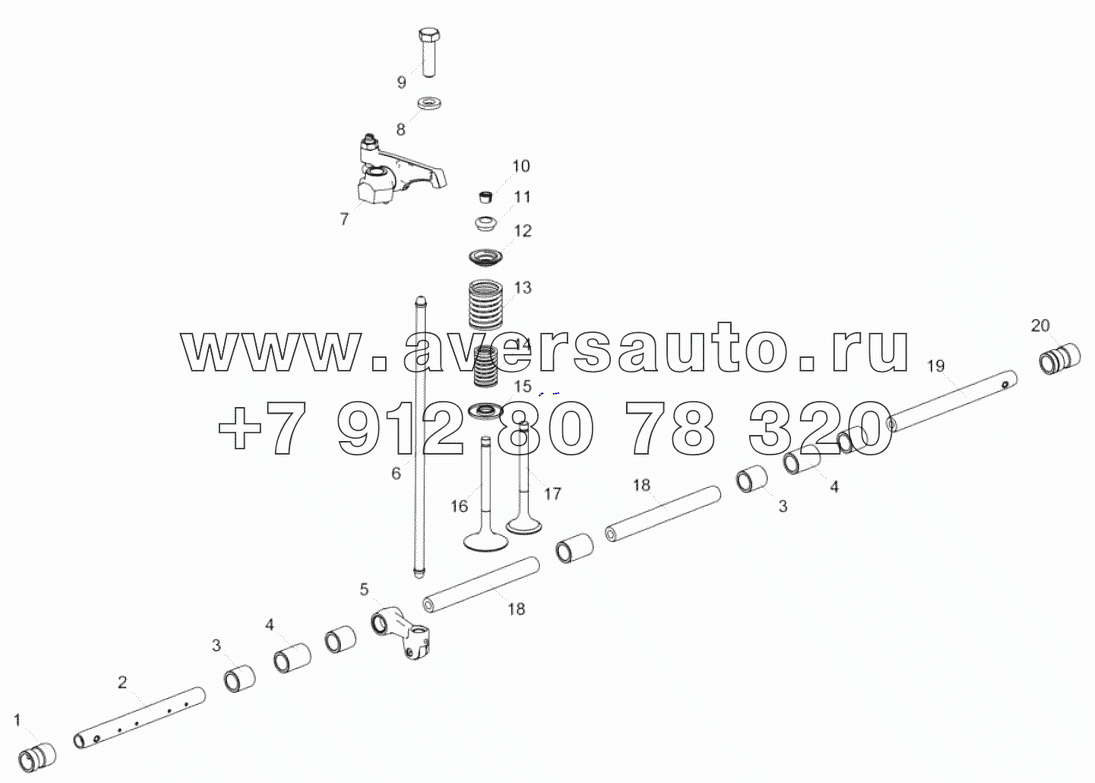 238-1007005 Установка привода клапанов