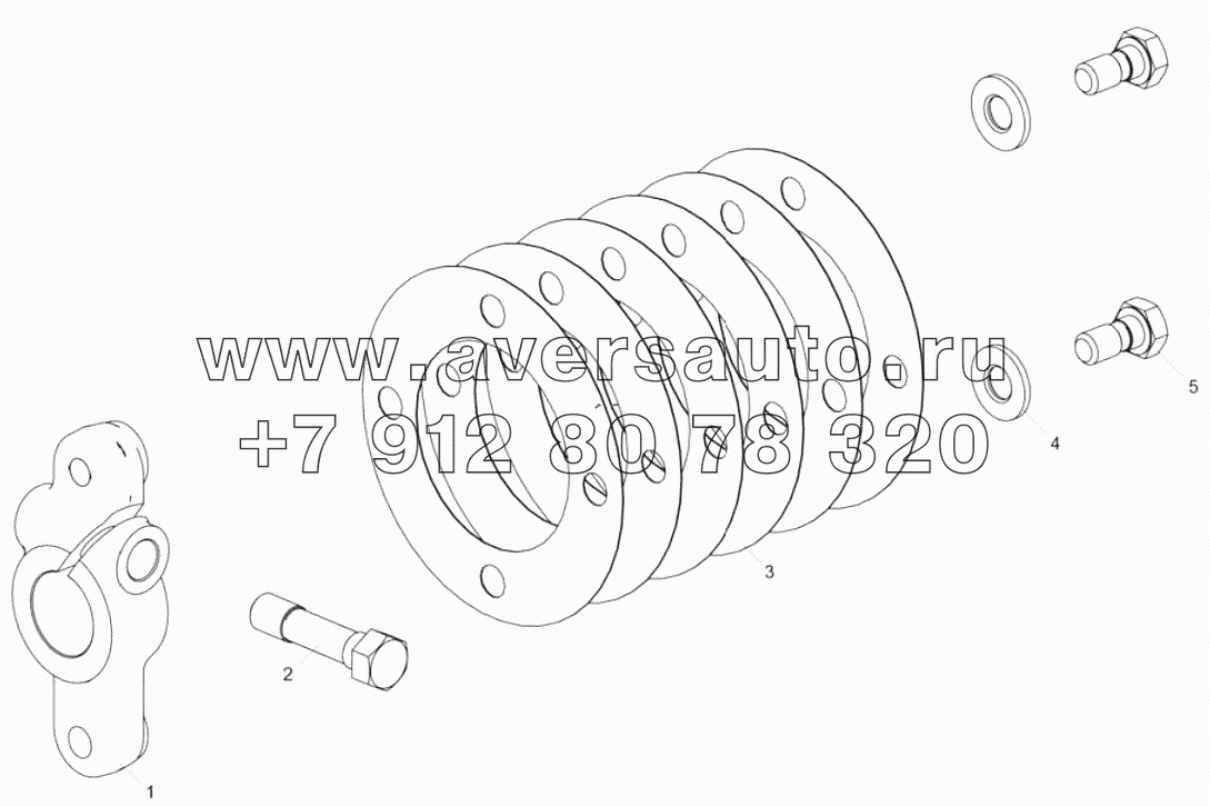 7511.1029262 Фланец ведущей полумуфты с пластинами