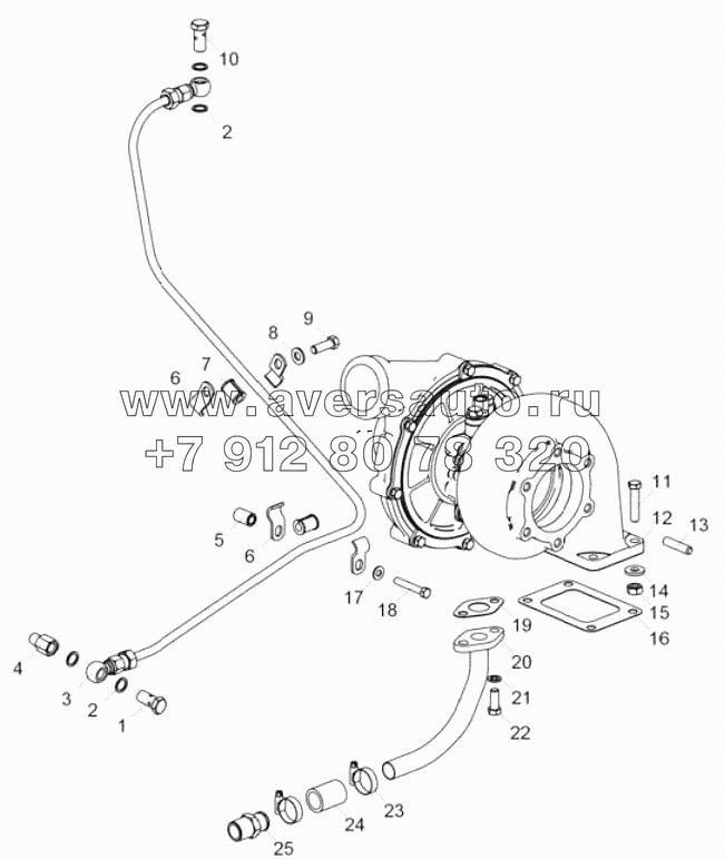 6586.1118001 Установка турбокомпрессора