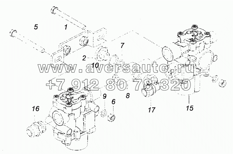 5308-3542005-04 Блок передних модуляторов АБС