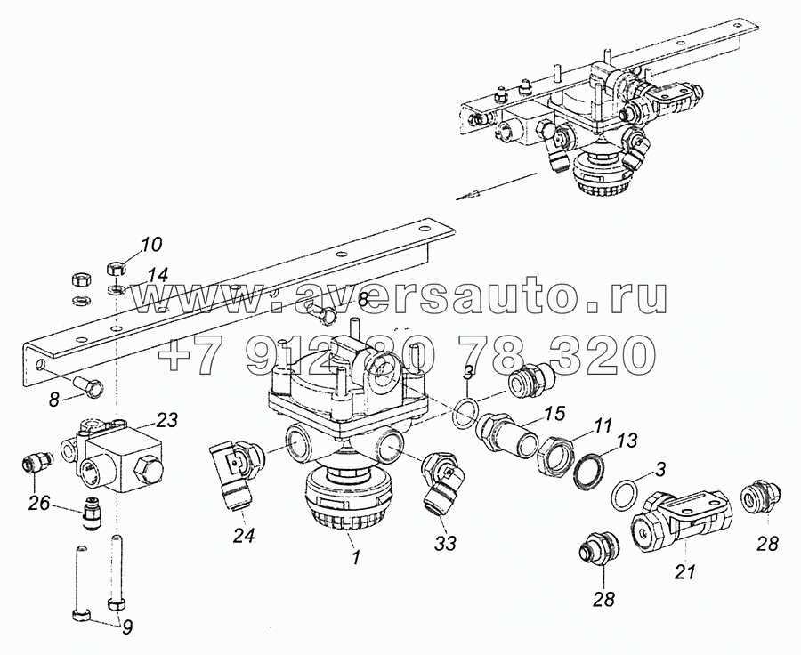 4308-3518010-04 Блок управления тормозами задней тележки