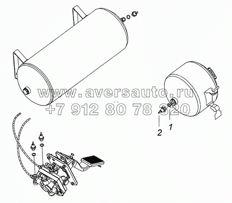 4308-3830002 Установка датчиков аварийного давления воздуха