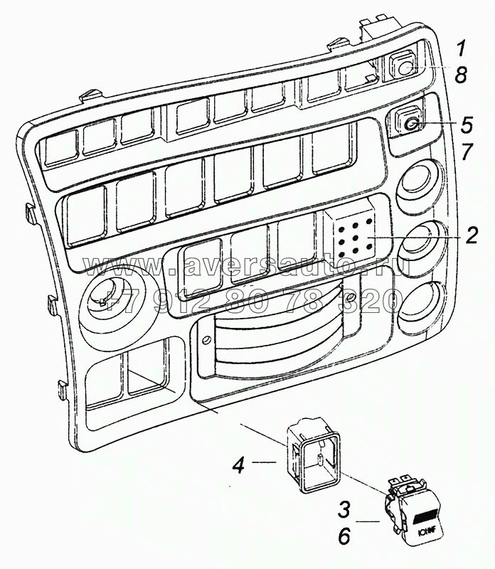 4308-4011034 Установка переключателей на панели выключателей