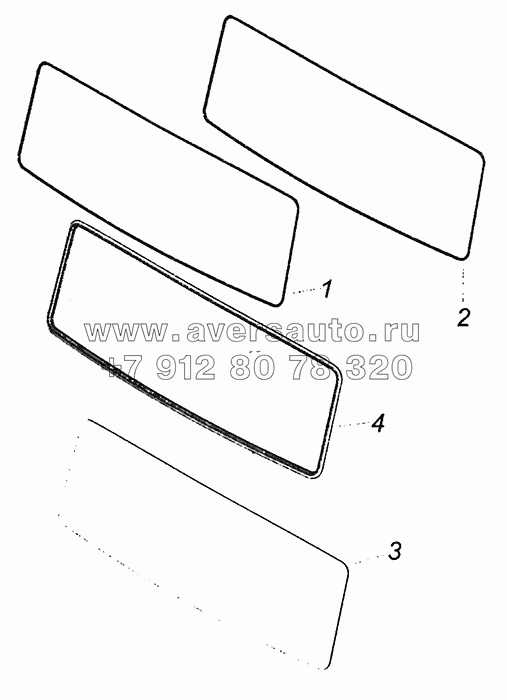65115-5206005 Установка ветровых стекол