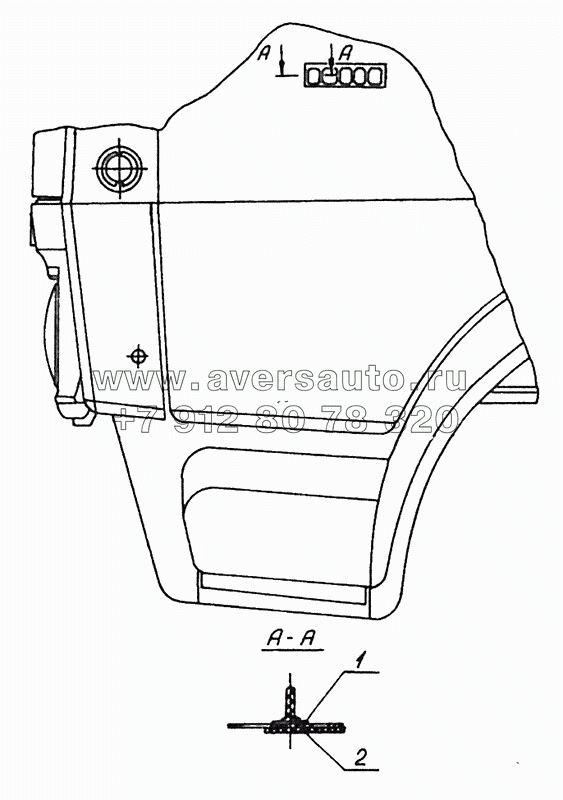 4308-8212008-01 Установка бокового знака