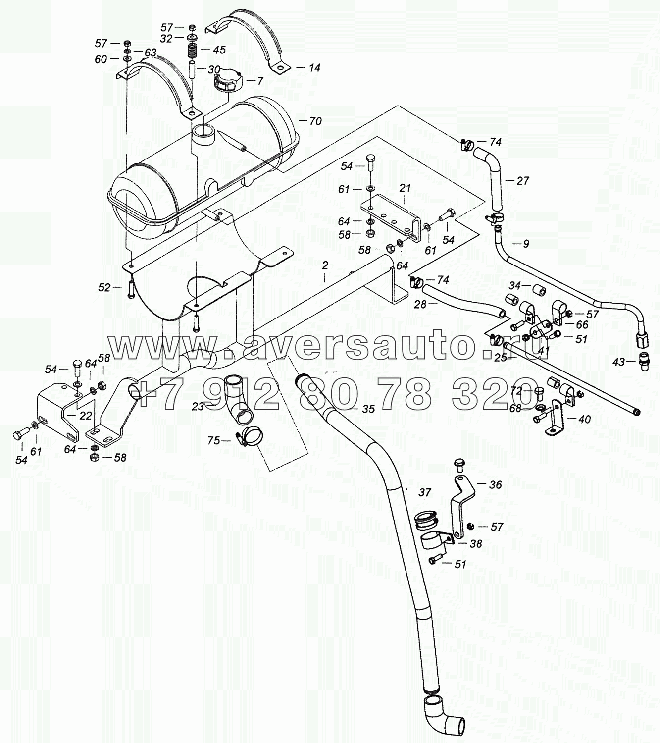 4308-1311005-60 Установка бачка расширительного