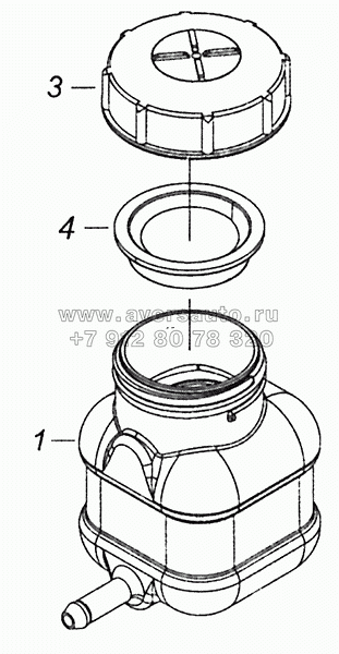 5320-1602560 Бачок главного цилиндра привода сцепления