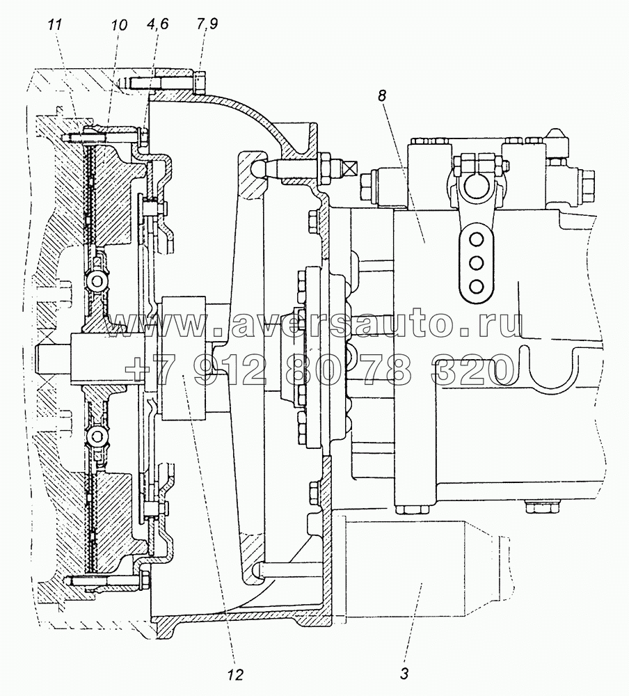 4308-1600010-30 Установка сцепления и коробки передач