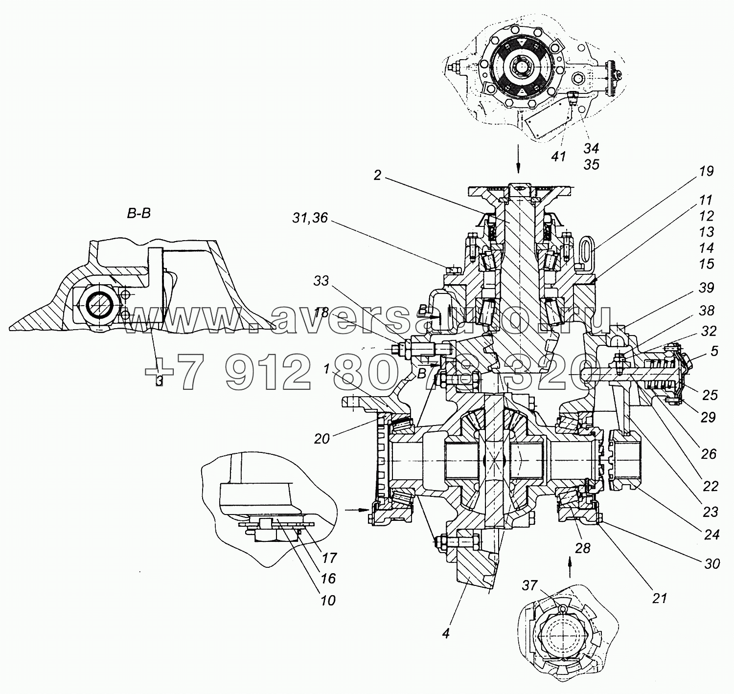 43081-2402014-10 Передача главная заднего моста