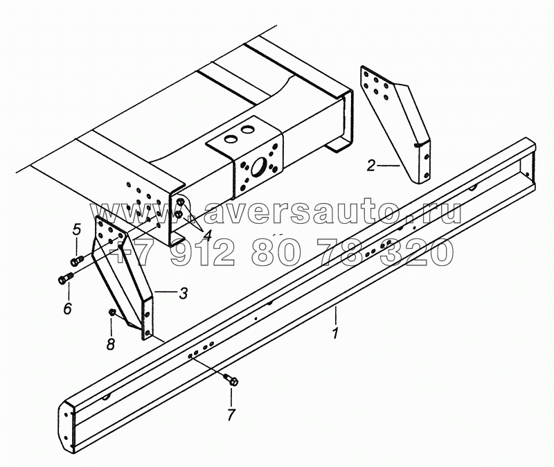 5308-2804003 Установка заднего буфера