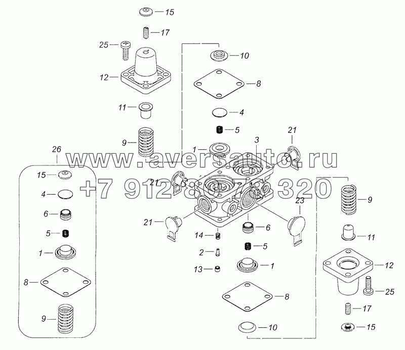 53205-3515400-10 Клапан защитный четырехконтурный