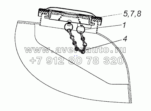 53215-1103001 Установка крышки топливного бака