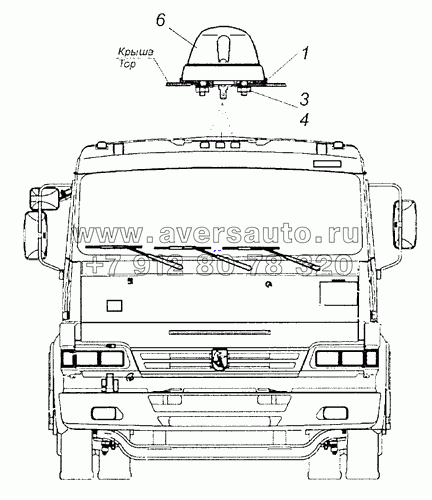 53205-3738001 Установка фонарей автопоезда