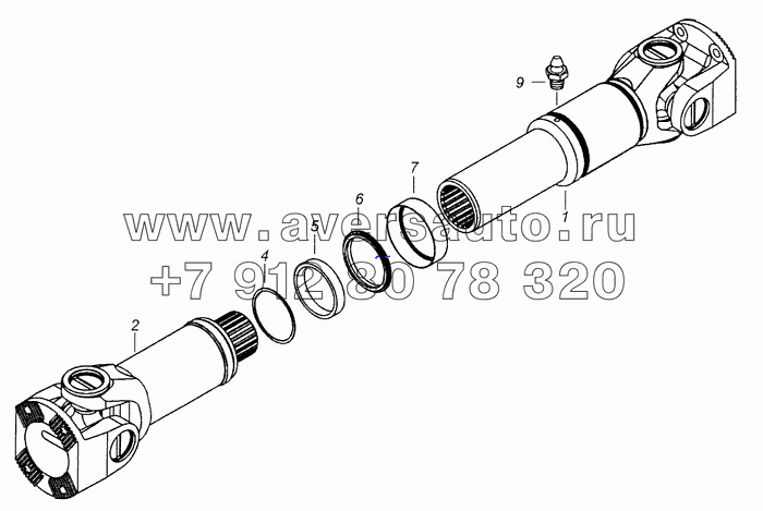 4308-2201011-90 Вал карданный заднего моста