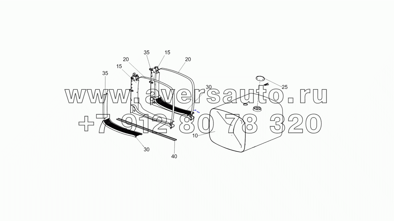  5308-1100050-10 Установка топливного бака