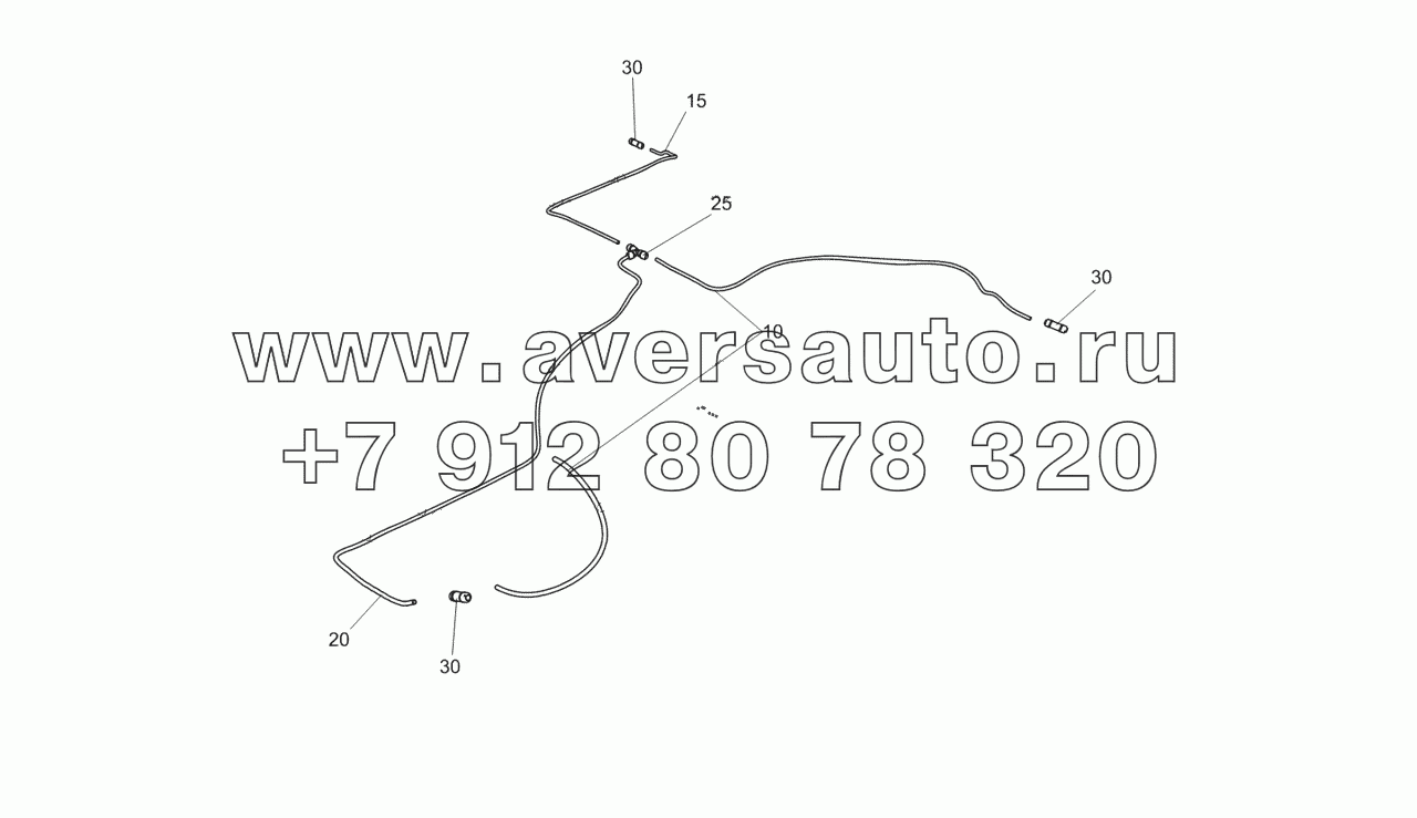  6460-6800900-02 Схема подключения пневмосистемы сидений