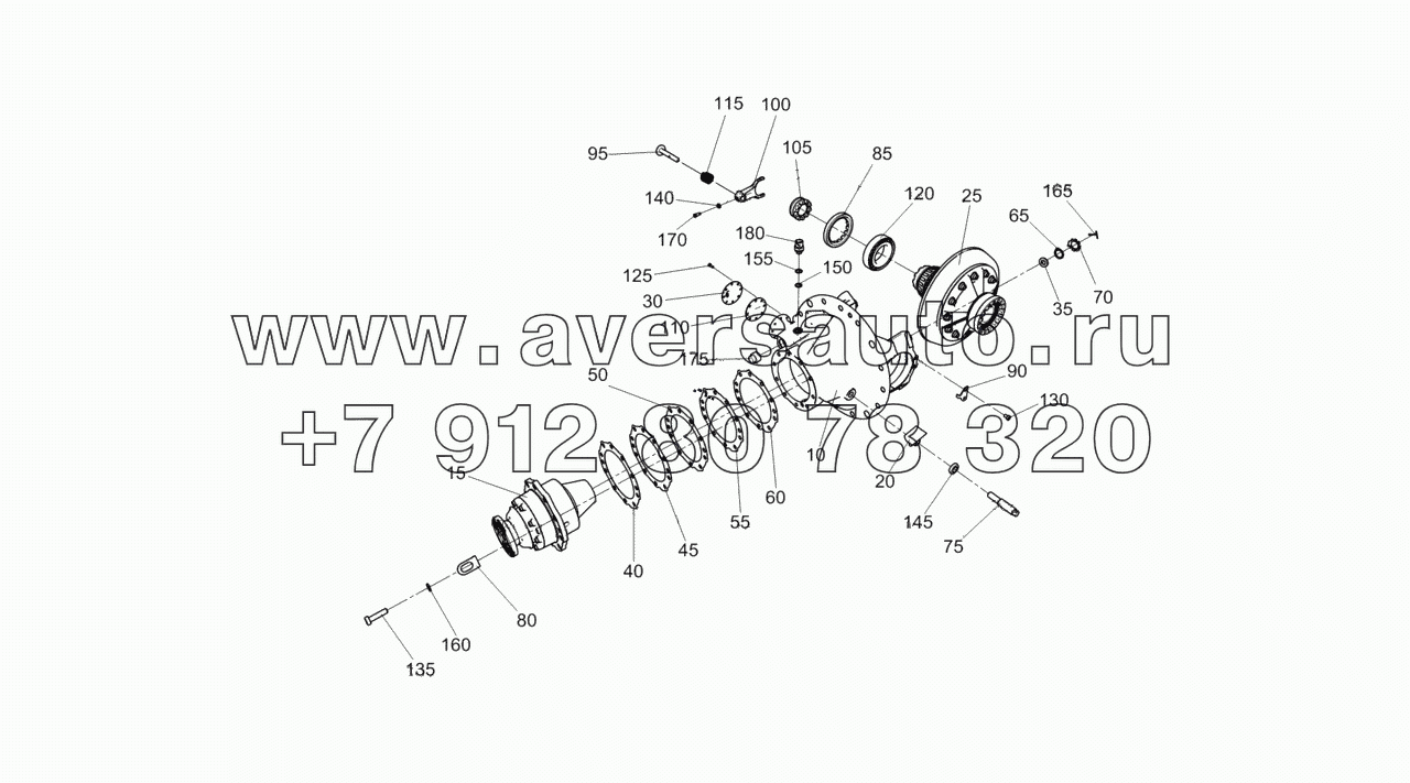  43081-2402014-30 Передача главная заднего моста