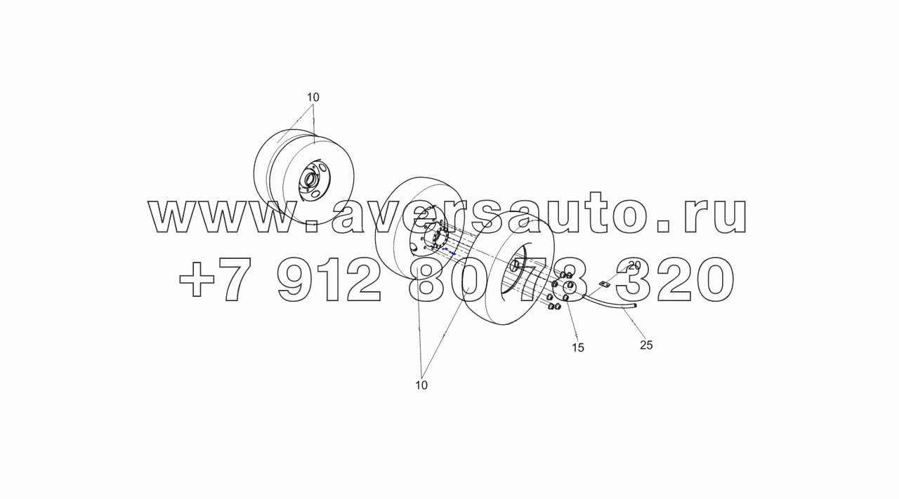  4308-3101703 Установка сдвоенных колес