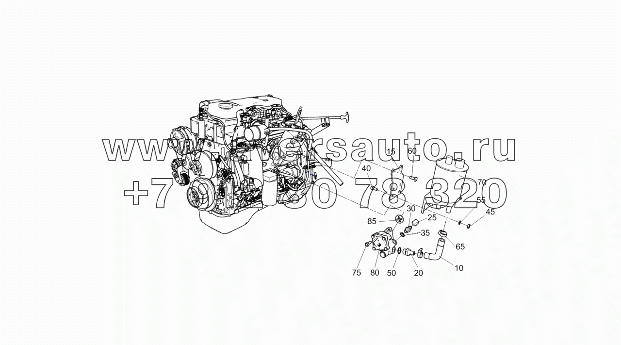  43255-3400019-30 Установка бачка и насоса ГУР