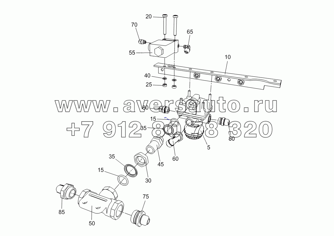  4308-3518010-04 Блок упр. торм. задней тележки