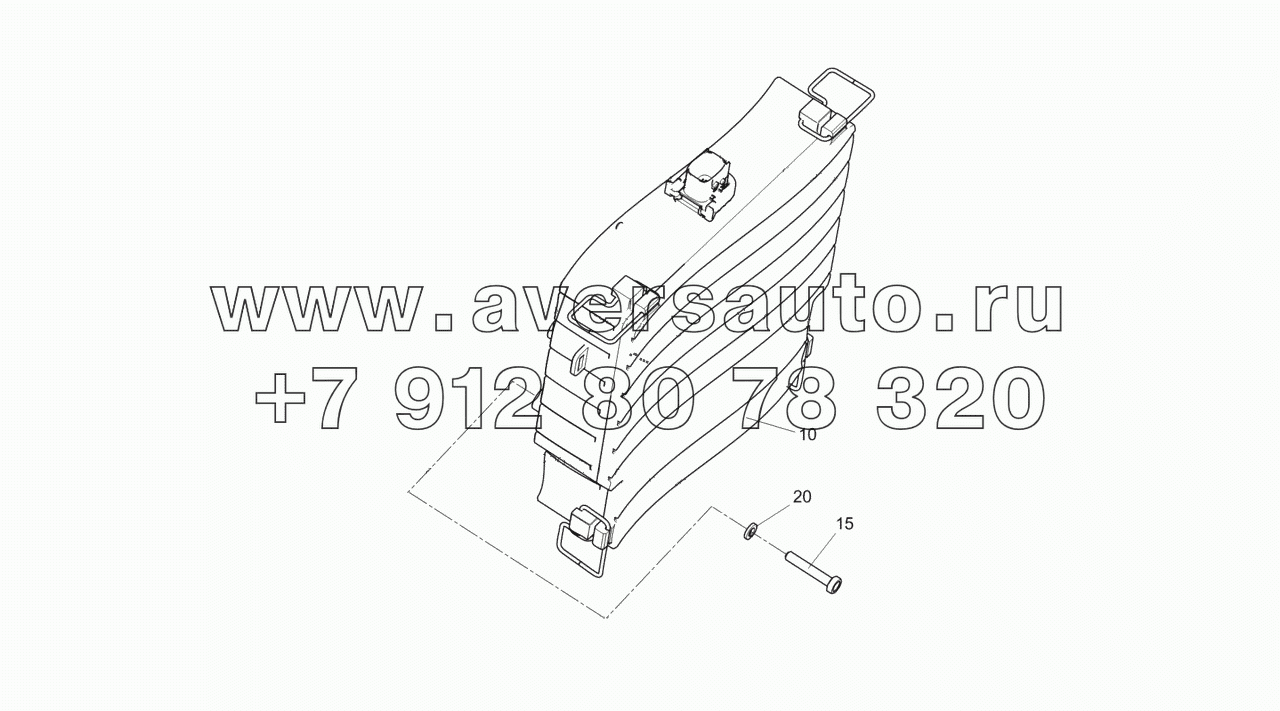  43253-4011220-01 Установка кожуха в сборе с блоком АБС