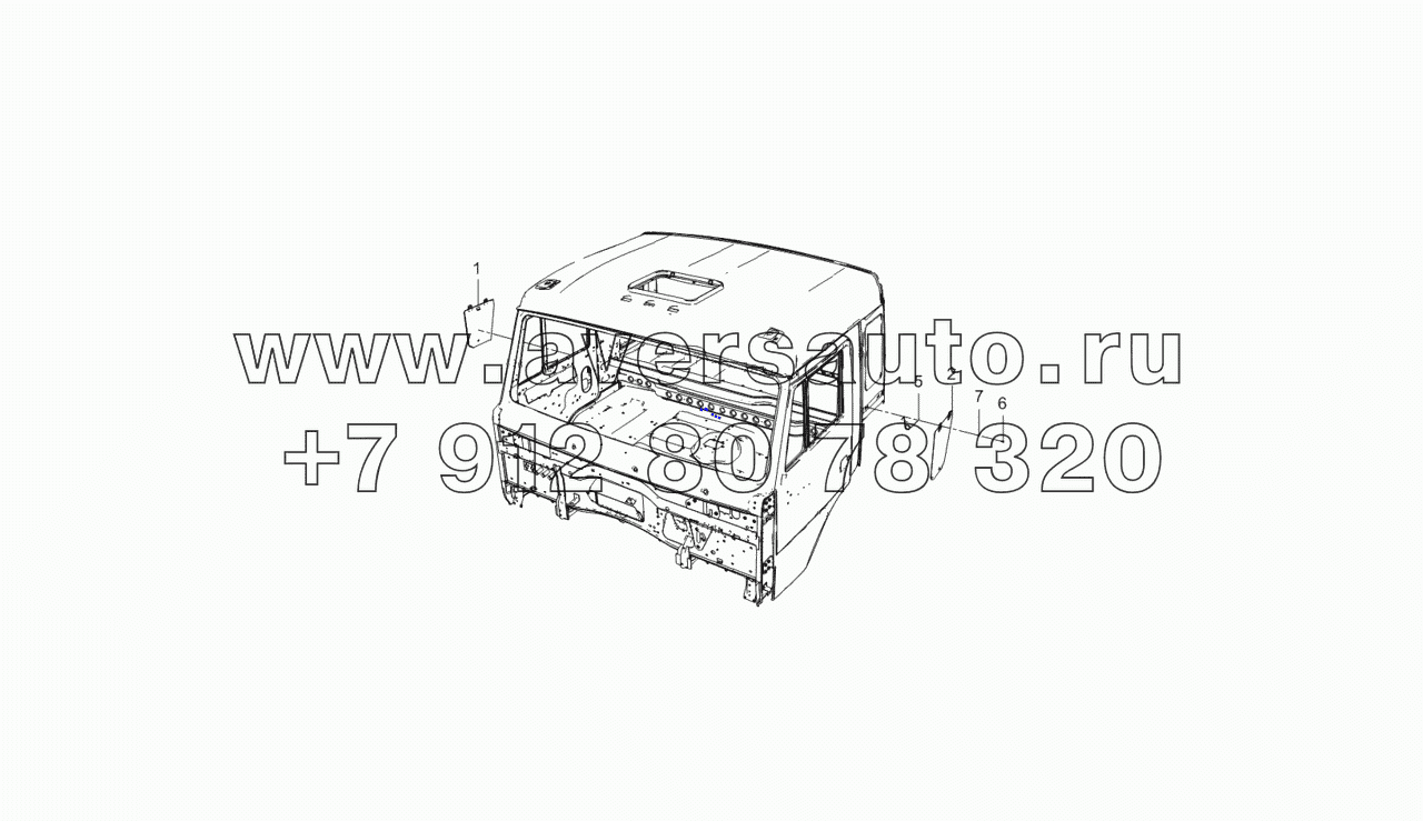  54105-5413010 Установка дверок боковин